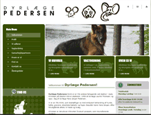 Tablet Screenshot of dyrlaege-pedersen.dk